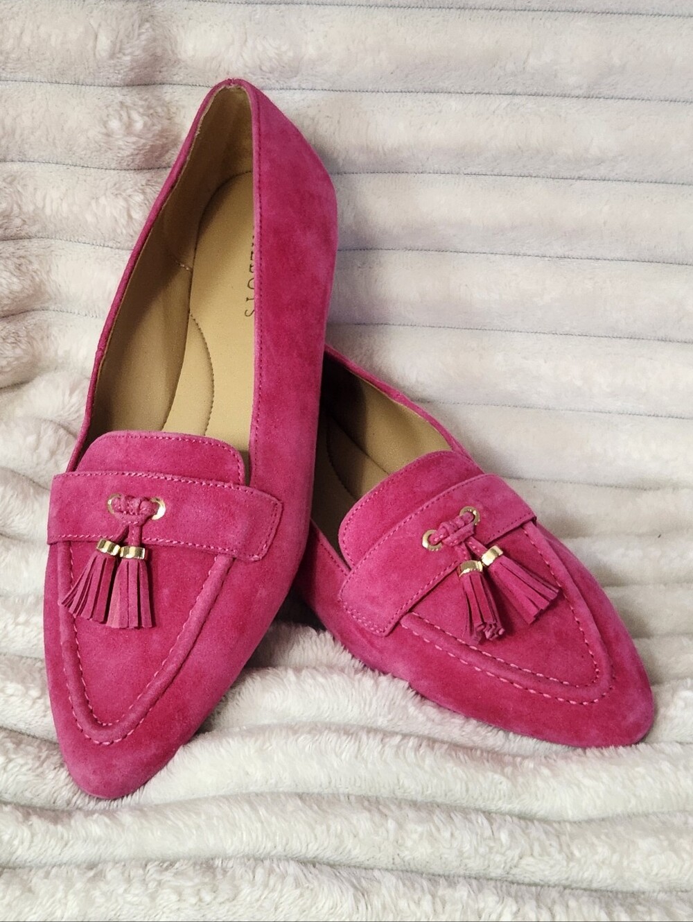 TALBOTS Pink Leather Flats